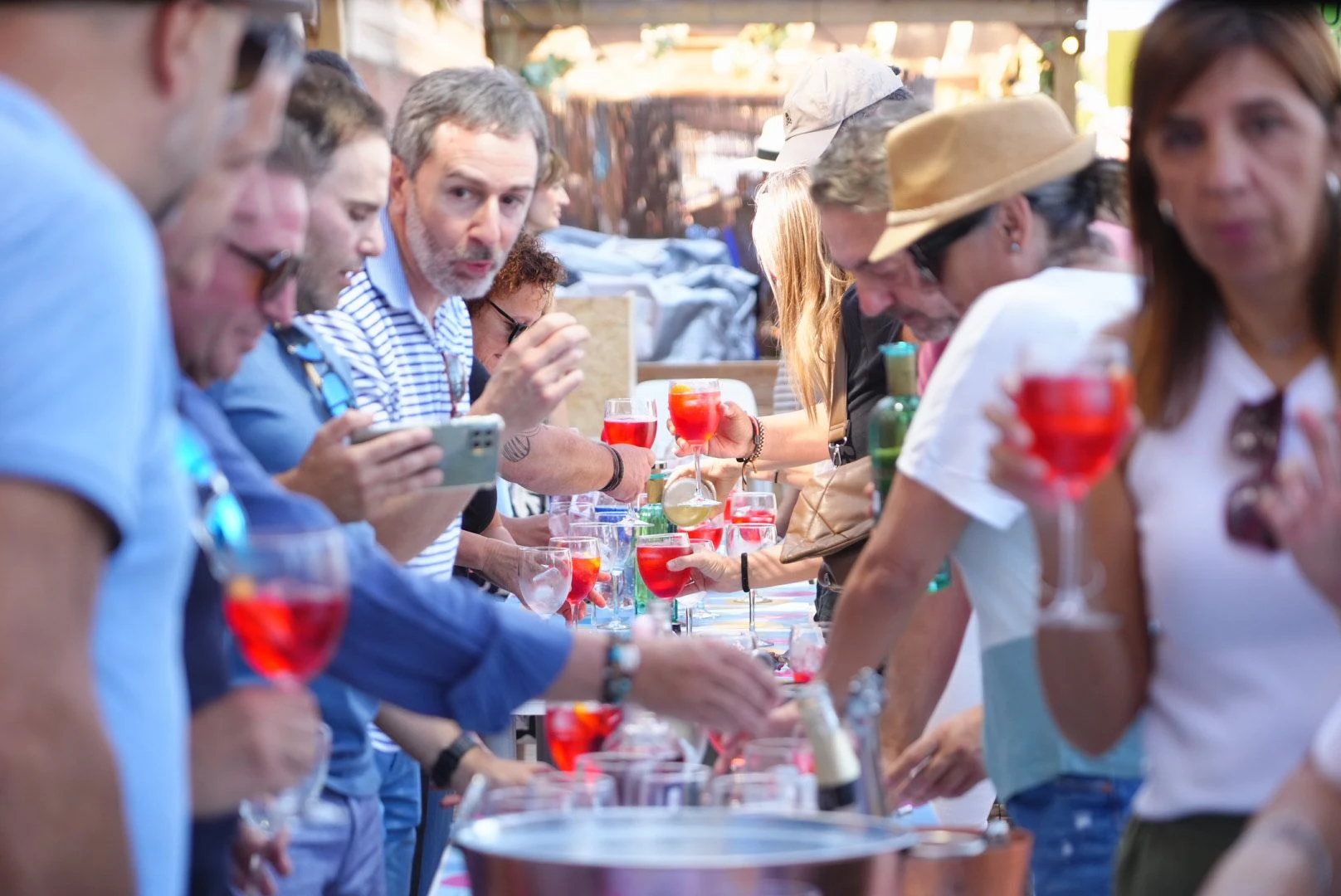 Drinks being prepared at D*na Festival
