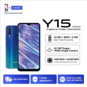 vivo Y15 4GB/64GB, 120° Super Wide Angle Camera, Smartphone