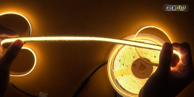  PAUTIX COB LED Strip Light 2000K Warm White,3087LEDs DC24V  Dimmable LED Strip Light 20ft/6.1m,High Lumen Tape Light Kit with RF Remote  Timer Function and 48W Power Supply for Home,Kitchen DIY Lighting 