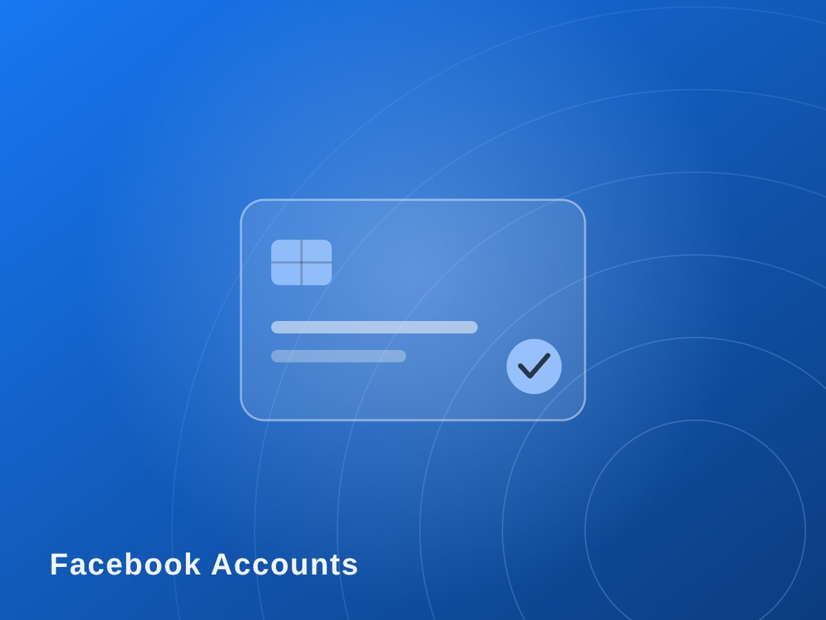 Facebook Account — Email verified