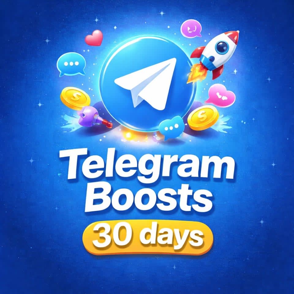🚀 Telegram Channel/Group Boosts - 30 days (Non Drop) Min Order: 10
