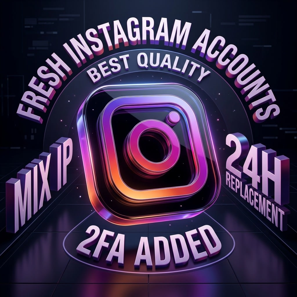 Fresh Instagram accounts | 2fa added | Mix IP