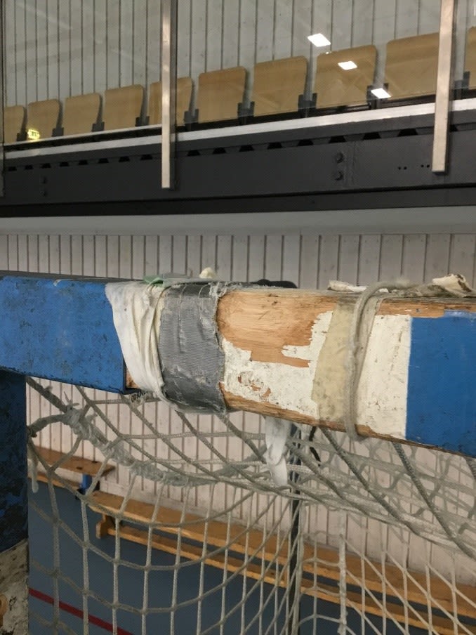 utslitt håndballmål