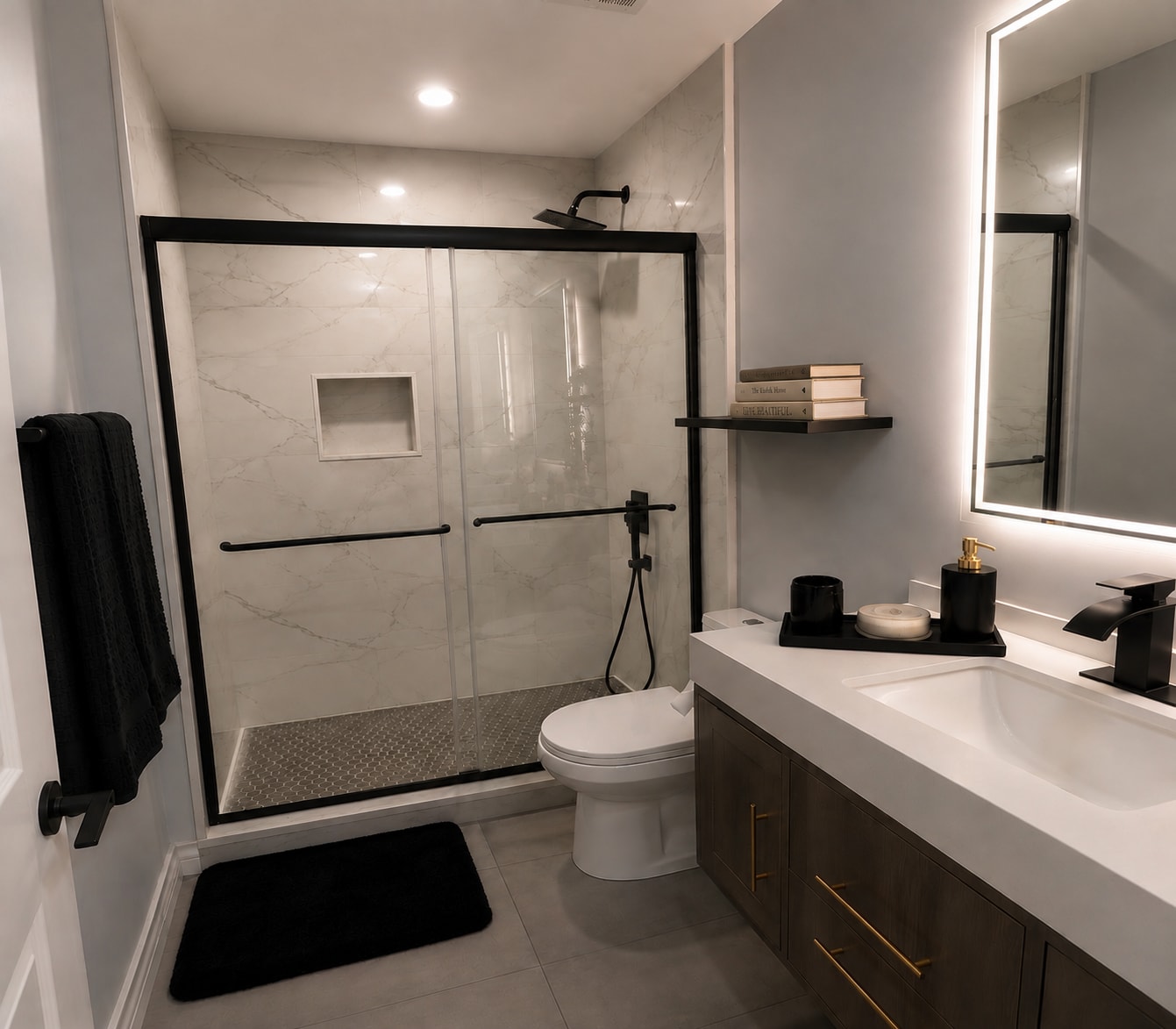 Bathroom & Shower Transformation — after