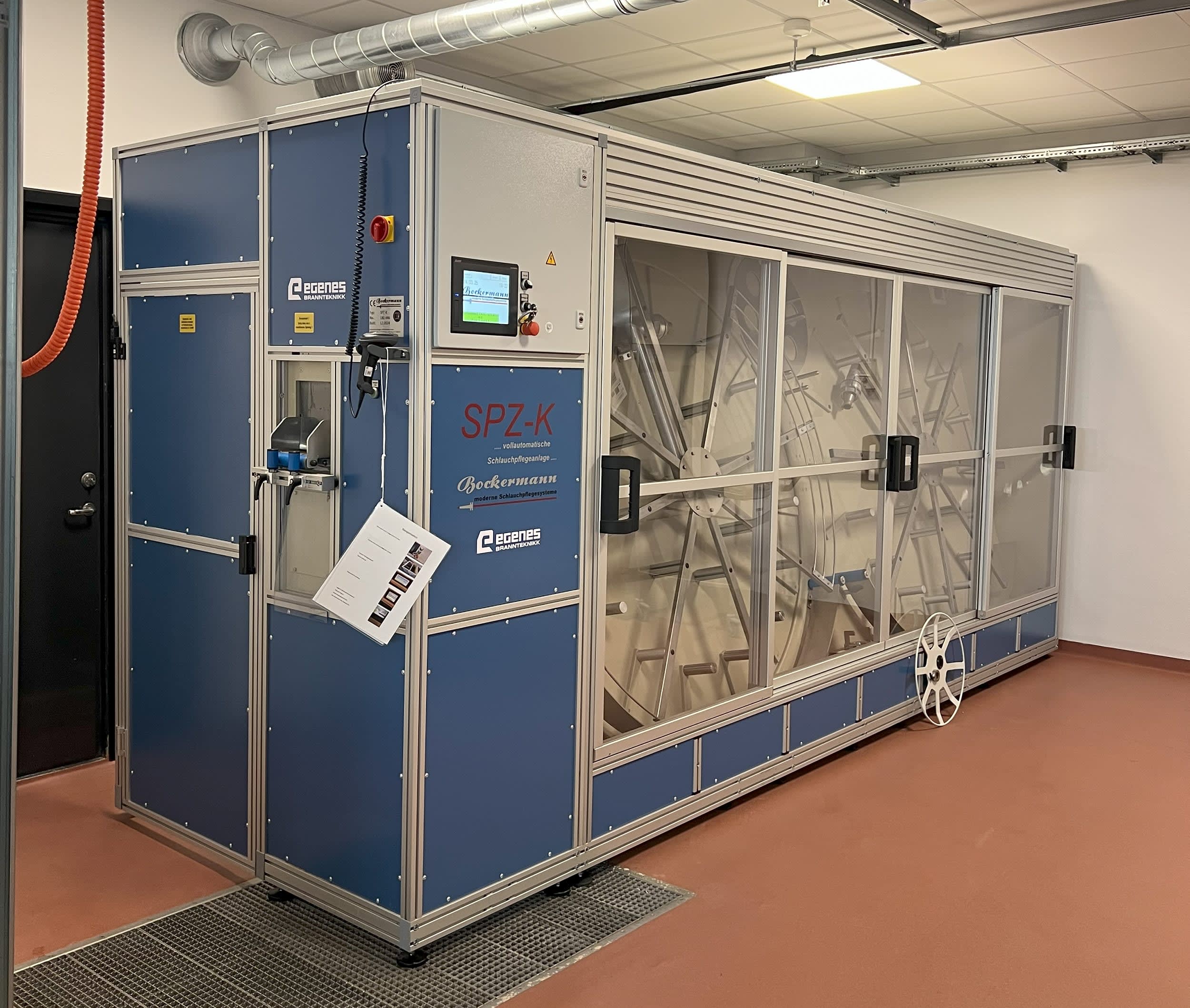 Slangepleiemaskin fra Bockermann type SPZ-K CLASSIC levert til Sandefjord brannvesen