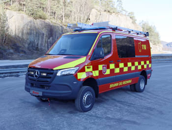 Lett brannbil til Fitjar