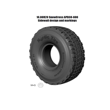 SnowCross Vinterdekk, 16.00R20 70SH