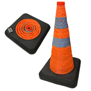 Sammenleggbar varselkjegle 50cm