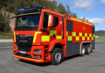 Branntankbil på MAN chassis til Ullensvang brann og redning