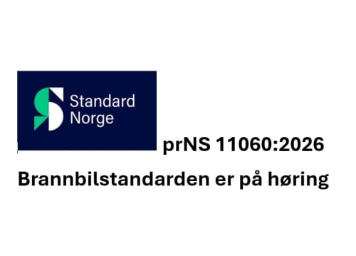 Brannbilstandarden i ny utgave - prNS 11060:2026 - Høring
