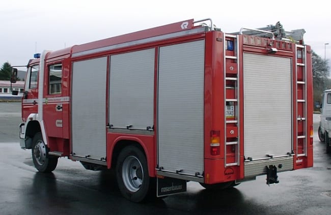 Brannbil TLF 2500/100 på MAN 14.285 4x4