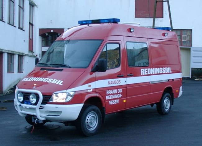 Redningsbil på MB Sprinter 316CDI 4x4 156hk
