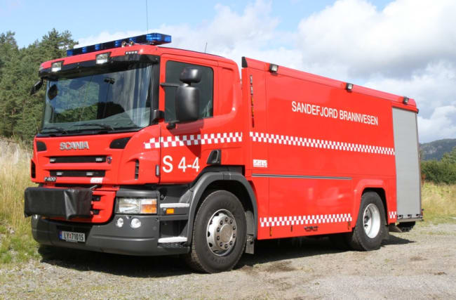 Ny branntankbil levert til Sandefjord brannvesen