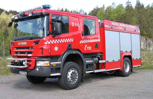 Ny brannbil levert til Hadsel Brann og Redning, Stokmarknes
