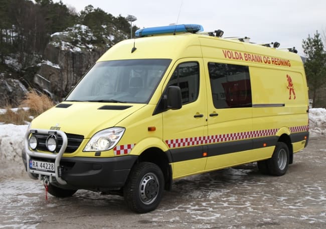 Fremskutt enhet på Mercedes Sprinter levert til Volda Kommune