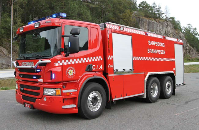 Ny branntankbil levert til Sarpsborg Brannvesen GTLF 10500/500