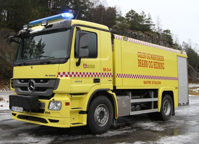 Vaktskifte i Gulen og Masfjorden Brannvesen på Matre stasjon