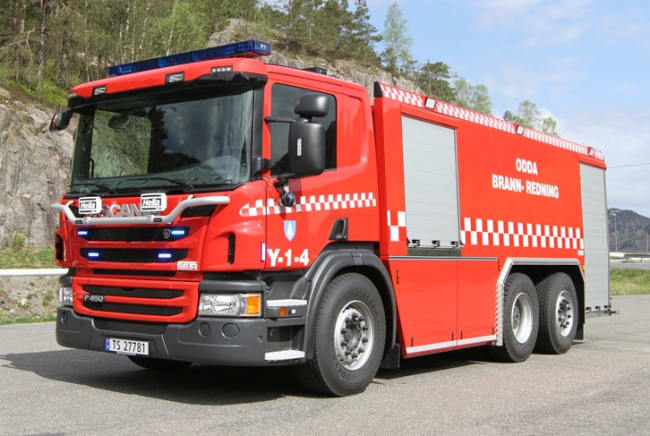 Ny branntankbil levert til Odda Brann- og redning GTLF 11500