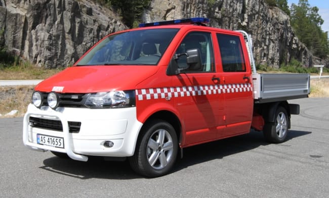 Vi gratulerer Fredrikstad Brannvesen med ny VW Transporter røykdykkerbil