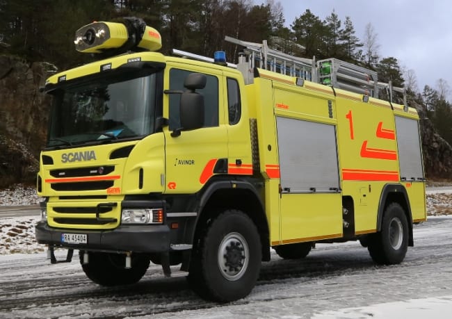 Vi gratulerer Florø lufthavn med ny brannbil!