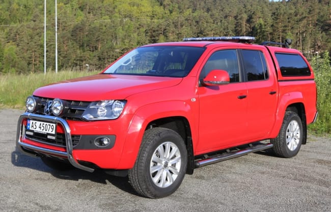 Vi gratulerer Fredrikstad brann- og redningskorps med ny VW Amarok røykdykkerbil