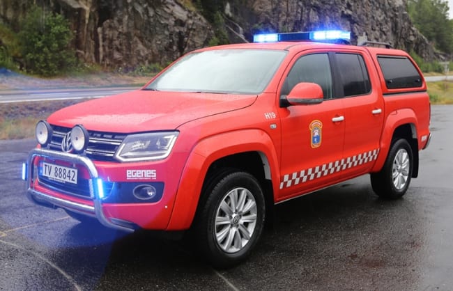 Vi gratulerer Hydro i Høyanger med ny røykdykkerbil på VW Amarok