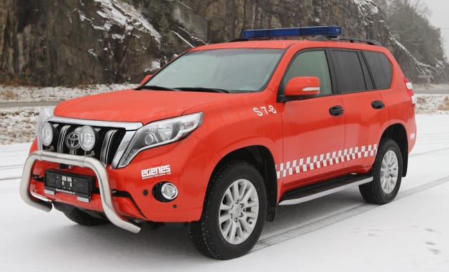 Vi gratulerer Larvik Brannvesen med ny Toyota Landcruiser røykdykkerbil
