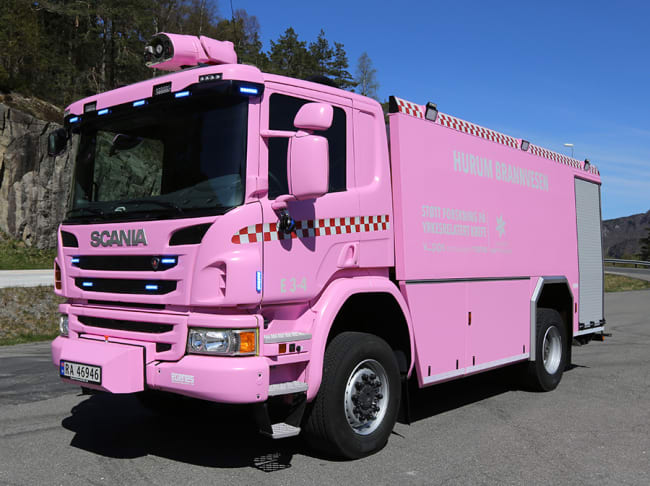 Vi gratulerer Hurum Brannvesen med ny branntankbil på Scania P410 4x4 chassis
