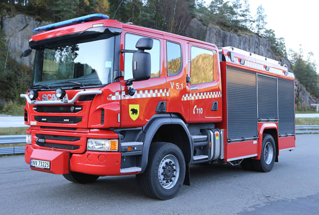 Vi gratulerer Tokke Brannvesen med ny brannbil på Scania 4x4 chassis