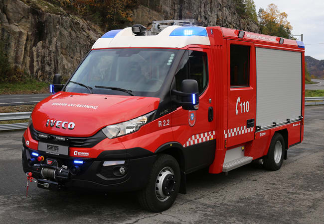 Lett brannbil på IVECO chassis til Bremanger