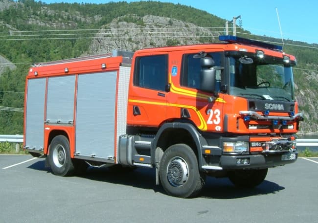 Brannbil TLF 3000/200 på Scania P124CB/43 4x4, 420hk, Automat