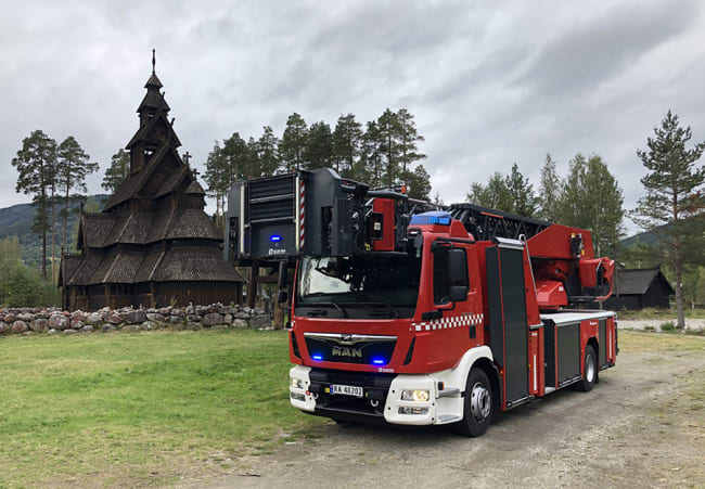 Stigebil på MAN chassis til Hallingdal