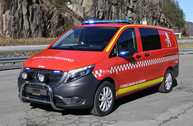 Røykdykkerbil med POLY CAFS til Tysnes brann og redning