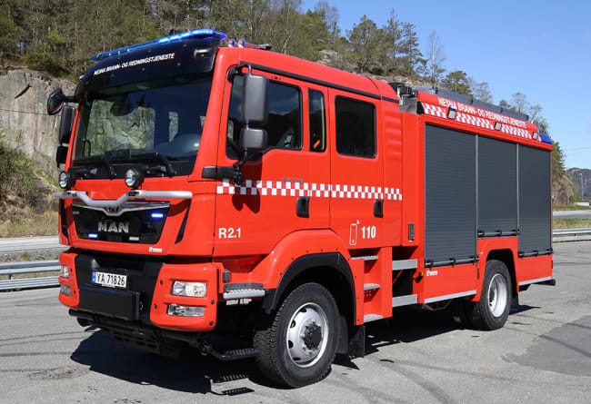 Brannbil på MAN chassis til Nesna brann og redning