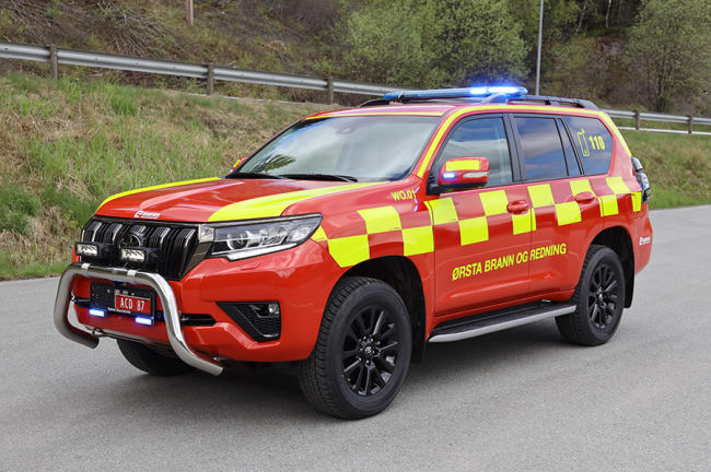 Fremskutt enhet på Toyota Landcruiser til Ørsta