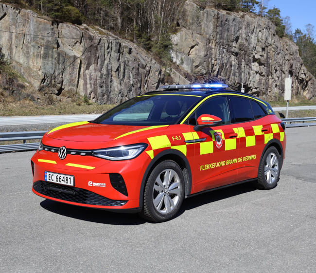 Elektrisk innsatslederbil til Flekkefjord