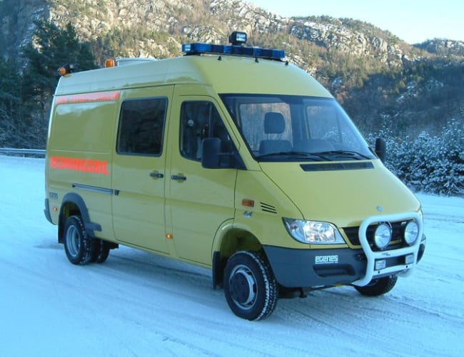 Redningsbil på MB Sprinter 416CDI 4x4