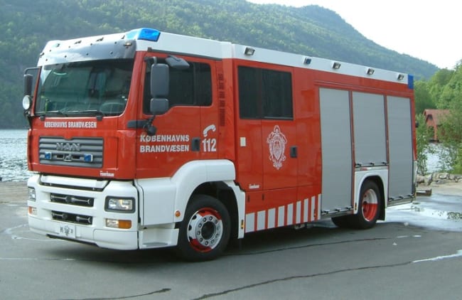 Brannbil TLF2000/150/50 på MAN TGA 18.314