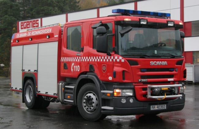 Brannbil TLF 3000/200 på Scania P380/39 4x2, 380hk, Automat - Os kommune - Hordaland