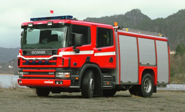 Brannbil TLF 3000/200 på Scania P124 4x2 400hk