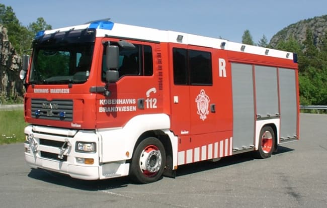Brannbil TLF 2000/150/50 på MAN 18.314 TGA 4x2