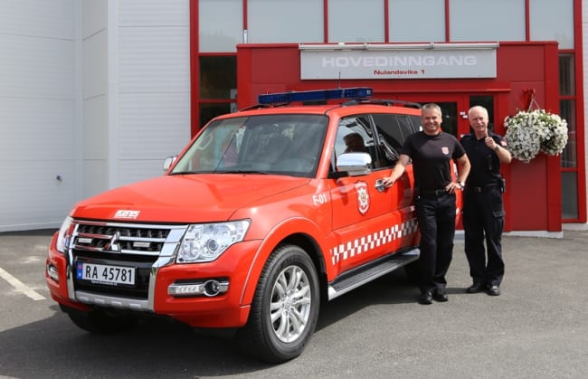 Vi gratulerer Flekkefjord Brannvesen med ny Pajero røykdykkerbil