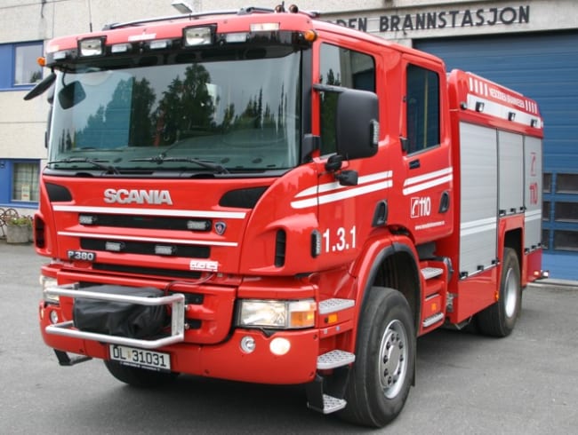 Brannbil TLF 2900/200 på Scania P380/39 4x4, 380hk, Automat - Nesodden Brannvesen