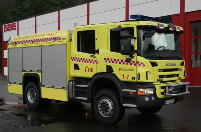 Brannbil TLF 3000 på Scania P420/39 4x4, 420hk, Automat - Ringerike Brann- og redningstjeneste