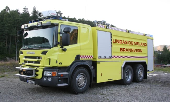 Branntankbil GTLF 10500/300 på Scania P420/39 6x2*4, 420hk Euro 5, Automat, Lindås og Meland brannvern