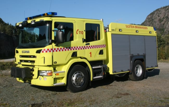 Brannbil TLF 2900 på Scania P380/39 4x2, 380hk, Automat - Ulstein Kommune