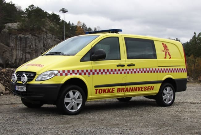 Avgiftsfri REDNINGSBIL levert til Tokke Brannvesen