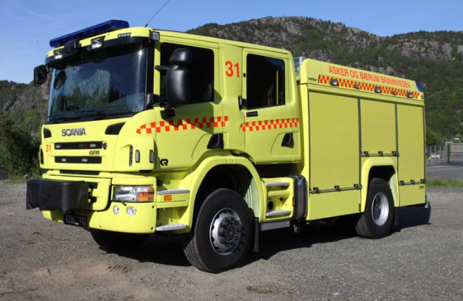 Ny brannbil leveret til Asker og Bærum Brannvesen
