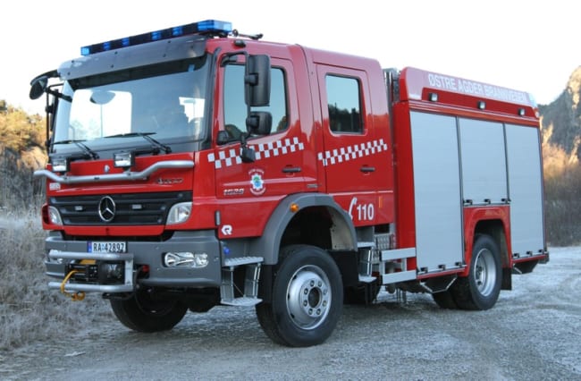 Ny brannbil levert til Østre Agder Brannvesen - Gjerstad Kommune