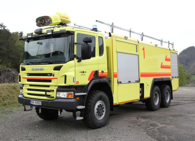 Andre flyplassbrannbil i en serie på 25 til Avinor er levert